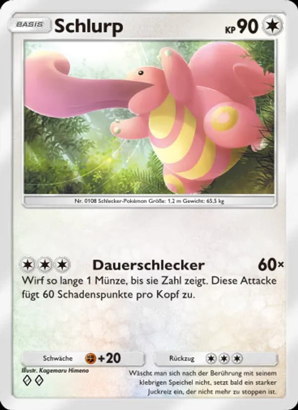 Schlurp card in German