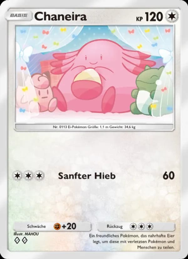 Chaneira card in German