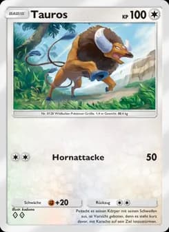 Tauros card in German