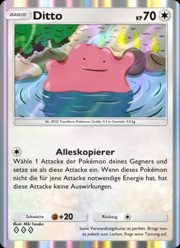 Ditto card in German