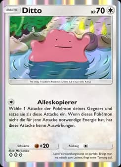 Ditto card in German