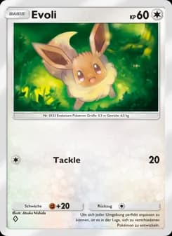 Evoli card in German