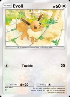 Evoli card in German