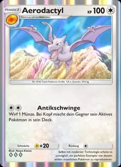 Aerodactyl card in German