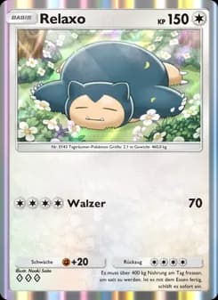Relaxo card in German
