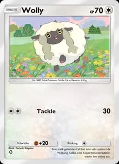 Wolly card in German