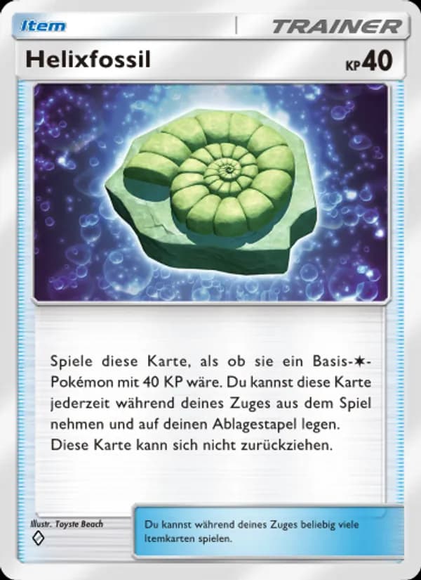 Helixfossil card in German