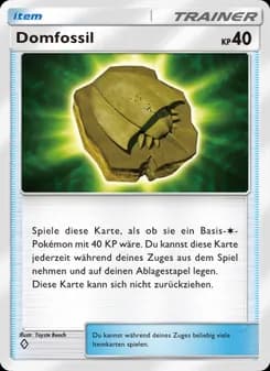 Domfossil card in German