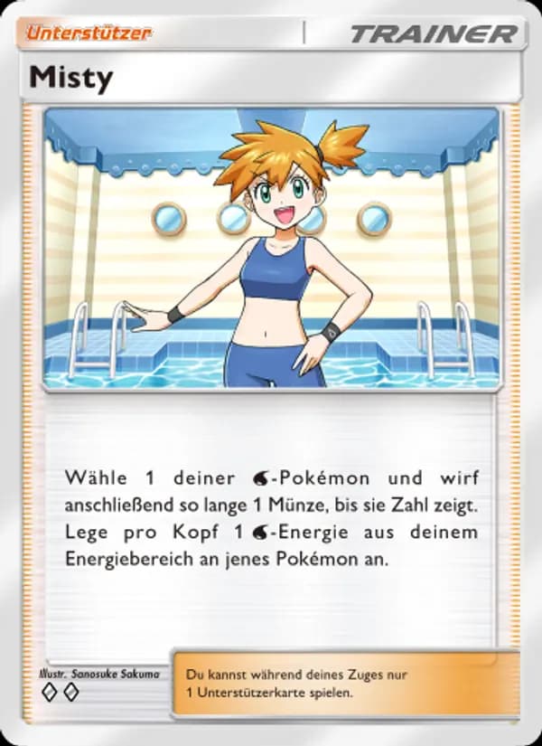 Misty card in German
