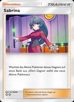 Sabrina card in German