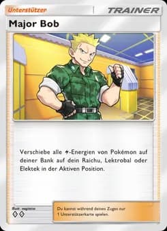 Major Bob card in German