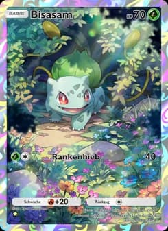 Bisasam card in German