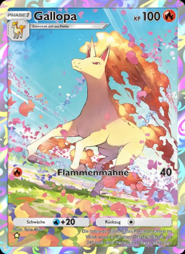 Gallopa card in German