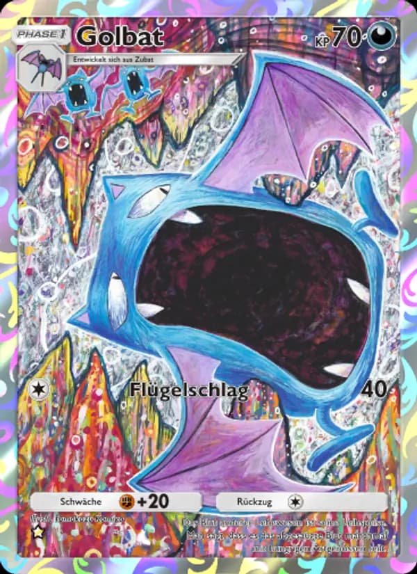 Golbat card in German