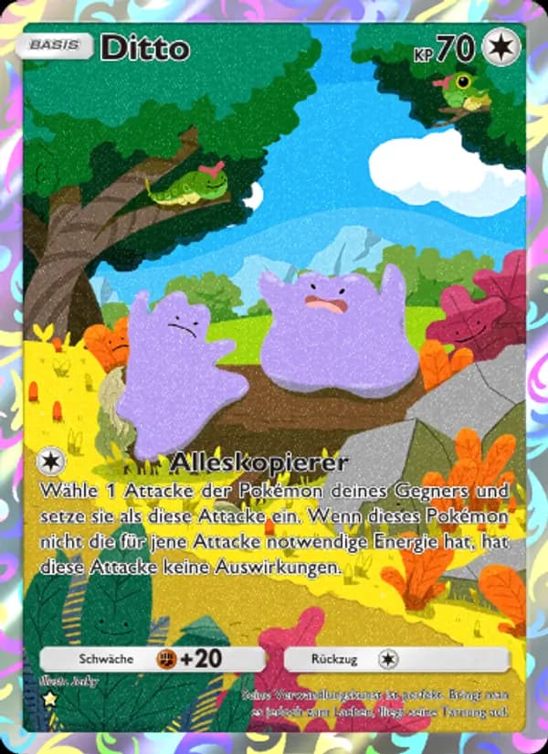 Ditto card in German