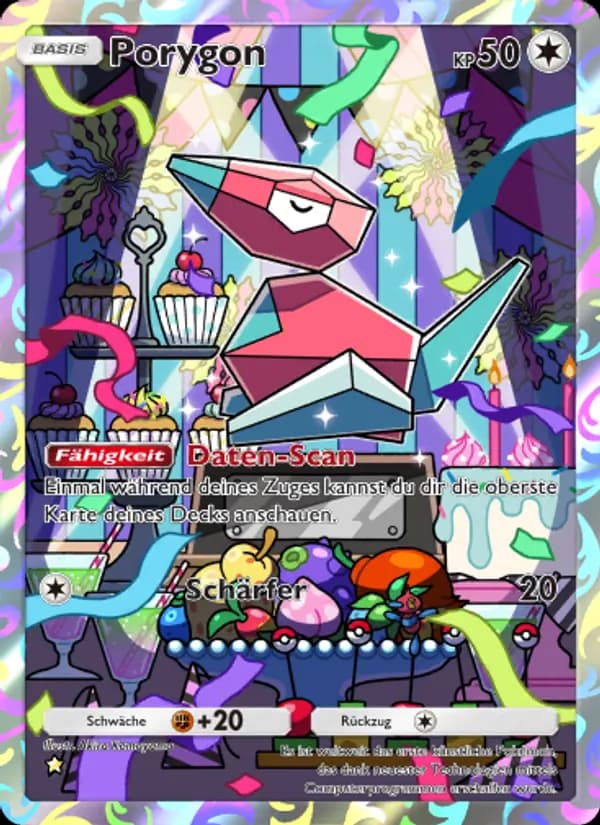 Porygon card in German
