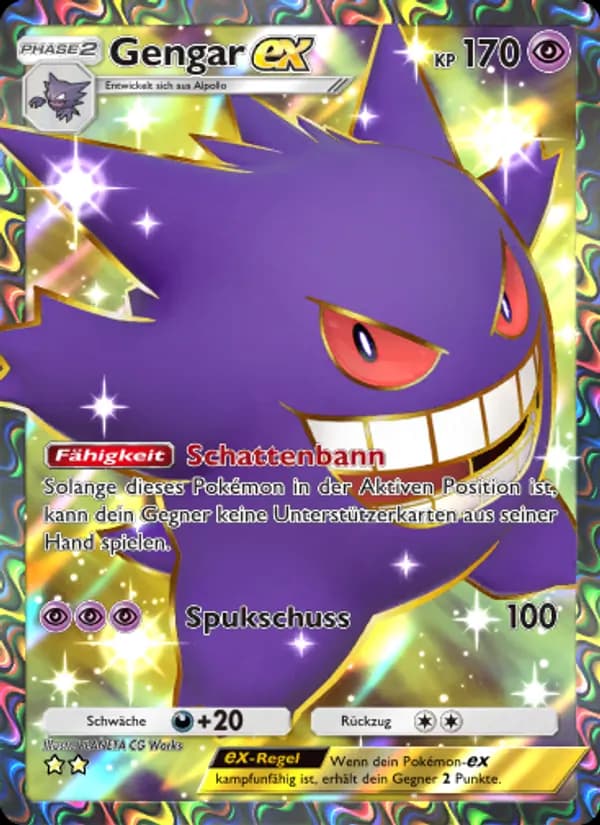 Gengar-ex card in German