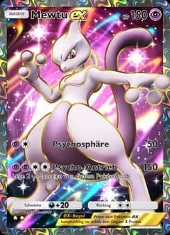 Mewtu-ex card in German
