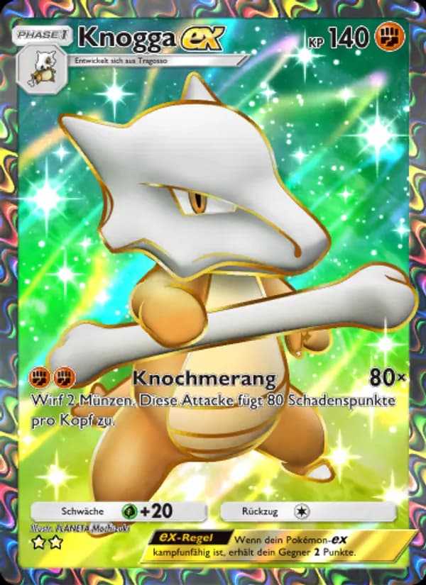 Knogga-ex card in German