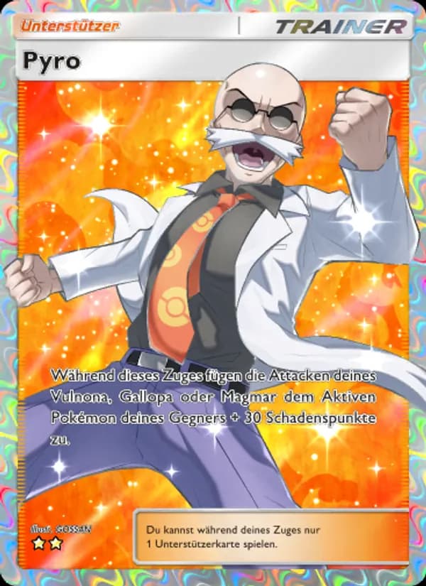 Pyro card in German