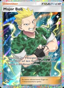 Major Bob card in German