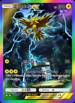 Zapdos-ex card in German