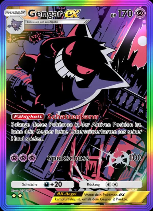 Gengar-ex card in German