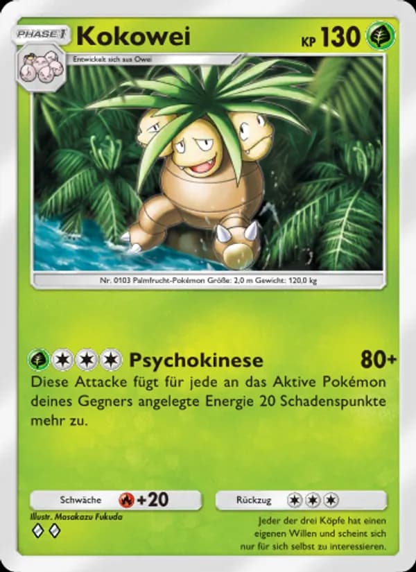 Kokowei card in German