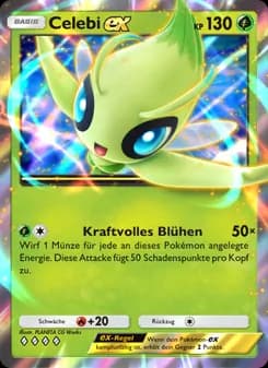 Celebi-ex card in German