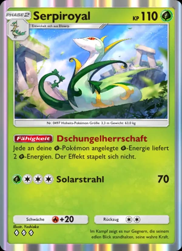 Serpiroyal card in German