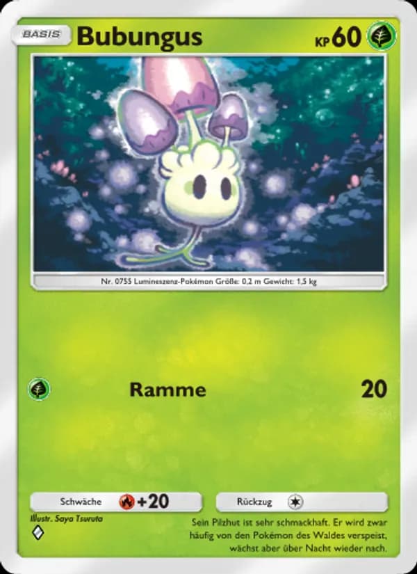 Bubungus card in German