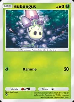 Bubungus card in German