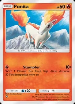 Ponita card in German