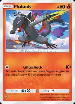 Molunk card in German