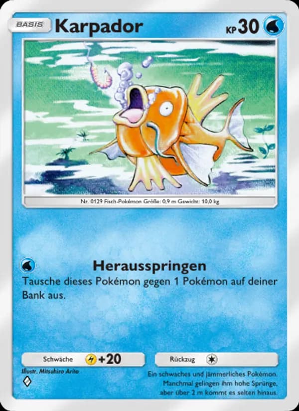 Karpador card in German