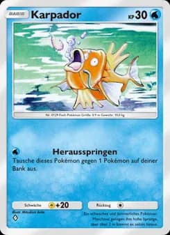 Karpador card in German