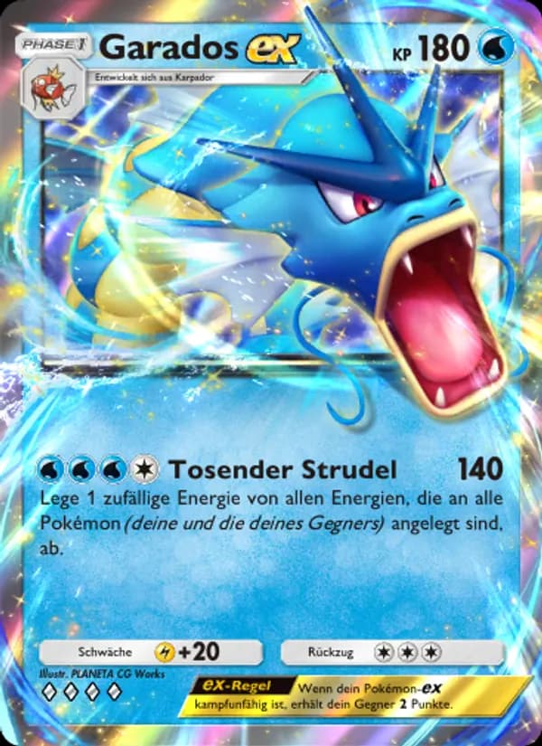 Garados-ex card in German