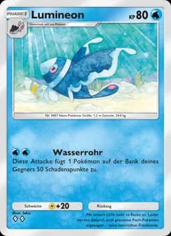Lumineon card in German