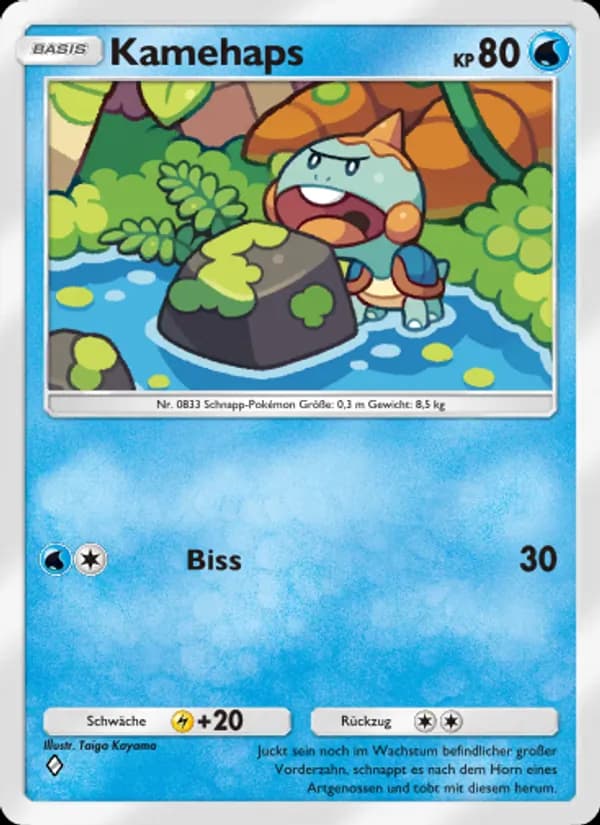 Kamehaps card in German