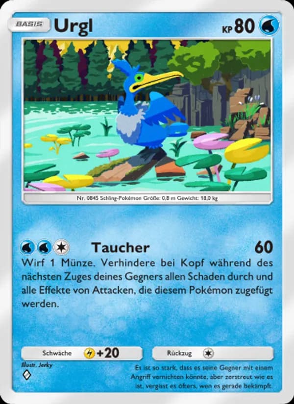 Urgl card in German