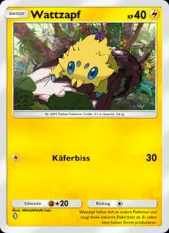 Wattzapf card in German