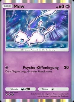 Mew card in German
