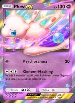 Mew-ex card in German