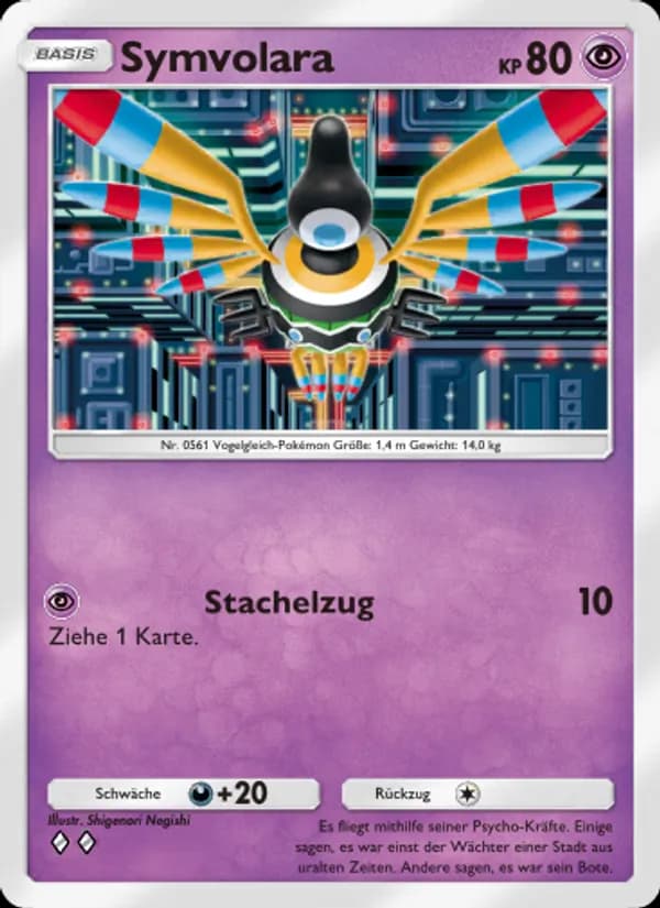 Symvolara card in German