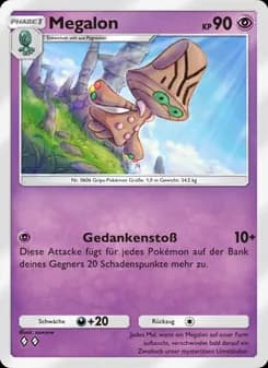 Megalon card in German