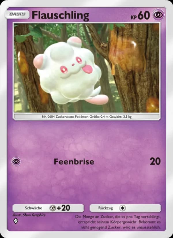 Flauschling card in German