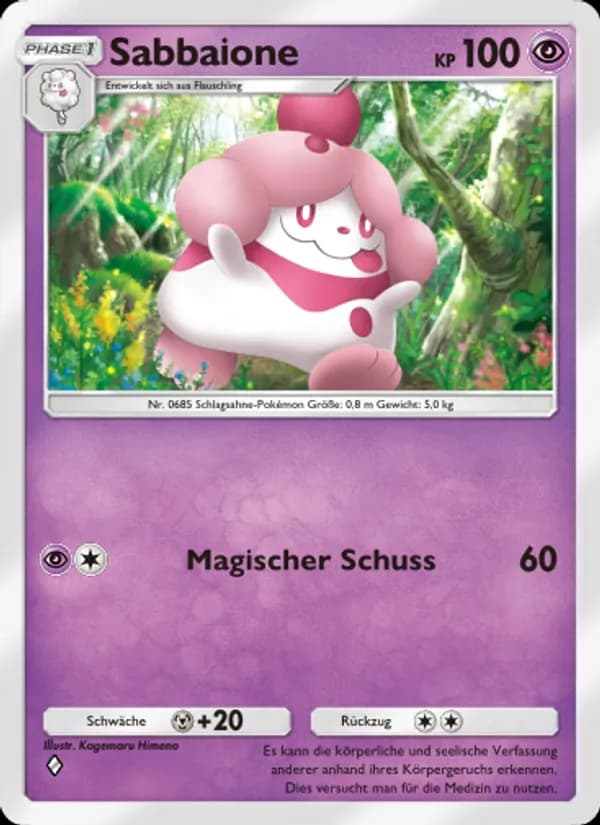 Sabbaione card in German