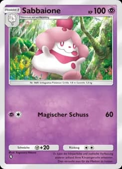Sabbaione card in German