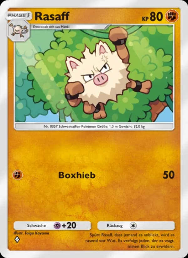 Rasaff card in German