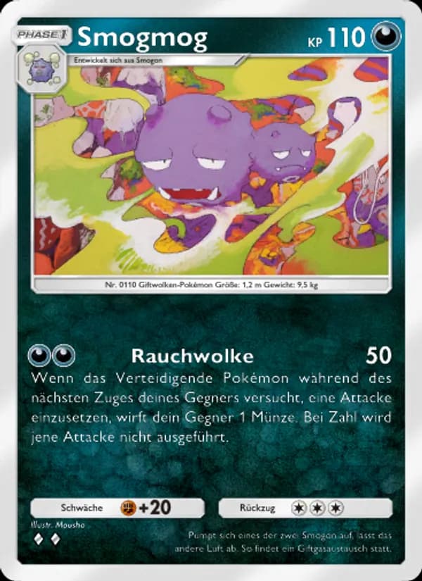 Smogmog card in German